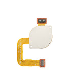 Sensor de huellas blanco con cable flex para Motorola Moto G Stylus 2020.