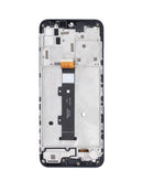 Pantalla LCD premium negra para Motorola Moto G30 XT2129-2, con marco incluido, lista para reparación.