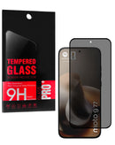 Protector de pantalla de privacidad para Motorola Moto G77, vidrio templado anti-espía y compatible con funda.