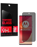Cristal templado de privacidad para Motorola Edge 50 Fusion 5G/G85, anti-espía, case friendly, protege la pantalla.