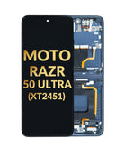 Reparación de pantalla OLED con marco para Motorola Moto Razr 50 Ultra (XT2451 / 2024) en Quetzaltenango.