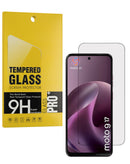 Cristal templado transparente para Motorola Moto G17, protector de pantalla 2.5D, compatible con fundas.