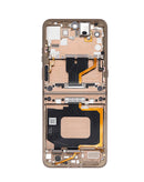 Pantalla OLED premium con marco para Moto Razr Ultra 2026 / Razr 70 Ultra, color cocoa, ideal para reparación.