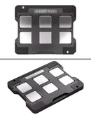 Plataforma XinZhiZao AR 19-en-1 BGA reballing para Samsung Galaxy S20 a S25 Ultra, con varias plantillas.