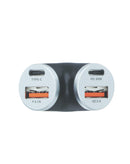 Cargador de auto Y-Split 4 puertos 2 Type-A - 2 Type-C Negro (45W)