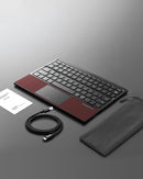 Teclado Harmonica Triple Fold negro, compacto y plegable, ideal para reparación o uso portátil.