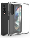 Case híbrido transparente para Samsung Galaxy Z Fold 4 con tecnología Air Cushion, protección antigolpes.