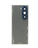 Tapa trasera azul marino Samsung Galaxy Z Fold 6 F956 con lente de cámara, pieza de repuesto original.