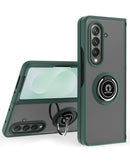 Protector para Samsung Galaxy Z Fold 7 color verde oscuro con soporte I-ring, disponible en Xela Quetzaltenango.