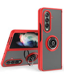 Protector para Samsung Galaxy Z Fold 7 en color rojo con diseño de borde colorido y soporte I-Ring en Xela Quetzaltenango.
