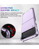 Funda híbrida transparente Air Cushion para Samsung Galaxy Z Flip 4, protección duradera SlowBack.