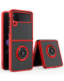 Funda Samsung Galaxy Z Flip 4 con borde colorido y soporte para I-ring en Xela Quetzaltenango.