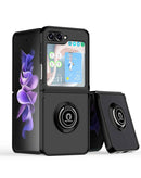 Protege tu Samsung Galaxy Z Flip 5 con esta funda Hard PC con soporte I-ring en color negro en Xela Quetzaltenango.