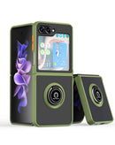 Protege tu Samsung Galaxy Z Flip 5 con esta funda Hard PC y Soft TPU con borde colorido en Xela Quetzaltenango.